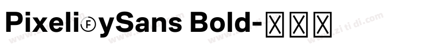 PixelifySans Bold字体转换